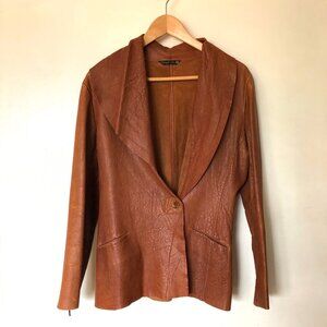 XIAOYAN LIN LEATHER JACKET M